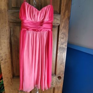 2 tone pink casual party dress